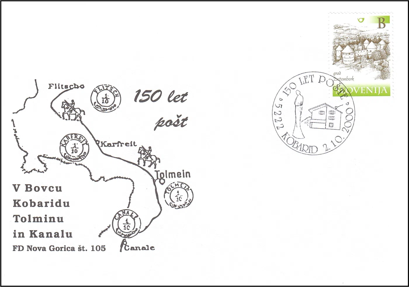 150 LET POŠTE KOBARID